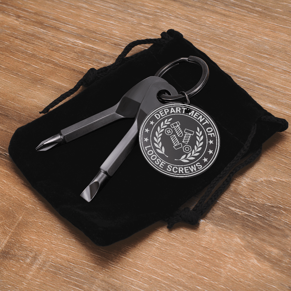 Department of Loose Screws Pocket Screwdriver Keychain - Jewelry, Keychains - EpiAl's Shop