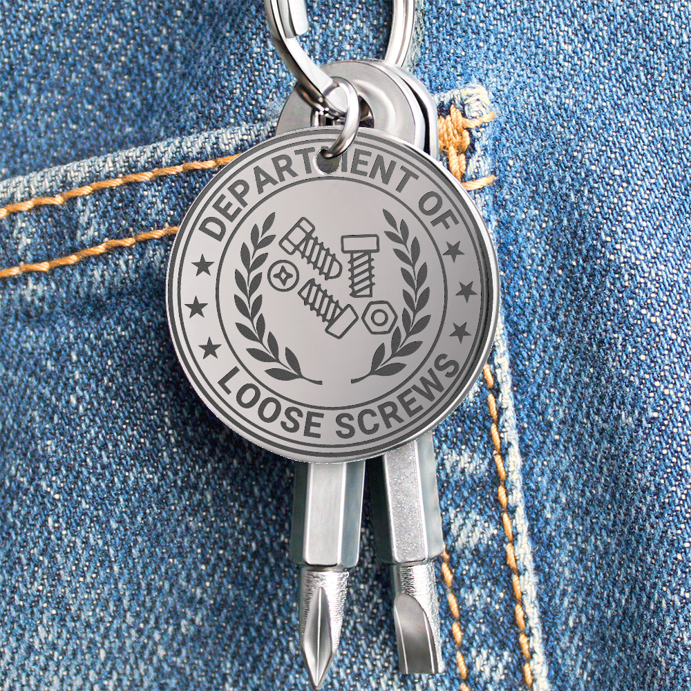 Department of Loose Screws Pocket Screwdriver Keychain - Jewelry, Keychains - EpiAl's Shop