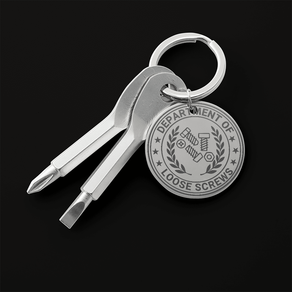Department of Loose Screws Pocket Screwdriver Keychain - Jewelry, Keychains - EpiAl's Shop