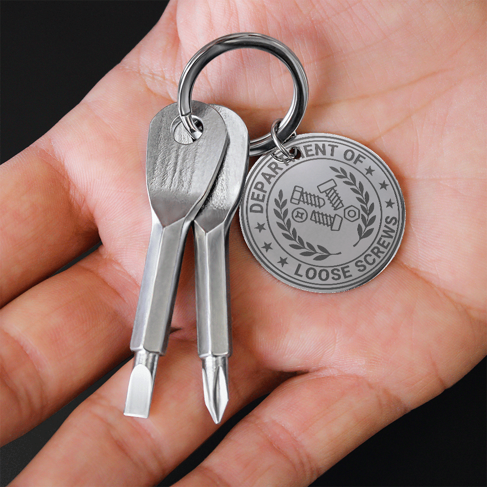 Department of Loose Screws Pocket Screwdriver Keychain - Jewelry, Keychains - EpiAl's Shop