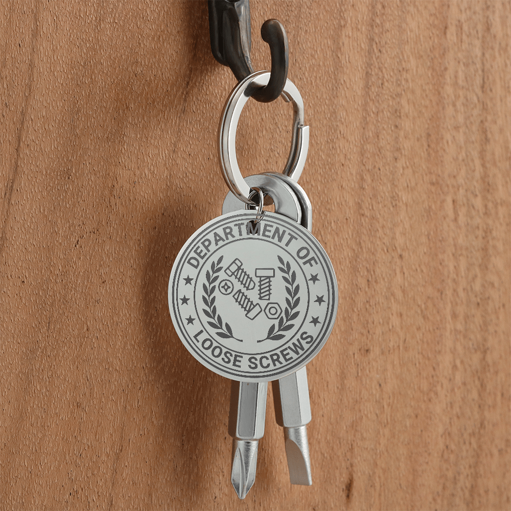 Department of Loose Screws Pocket Screwdriver Keychain - Jewelry, Keychains - EpiAl's Shop