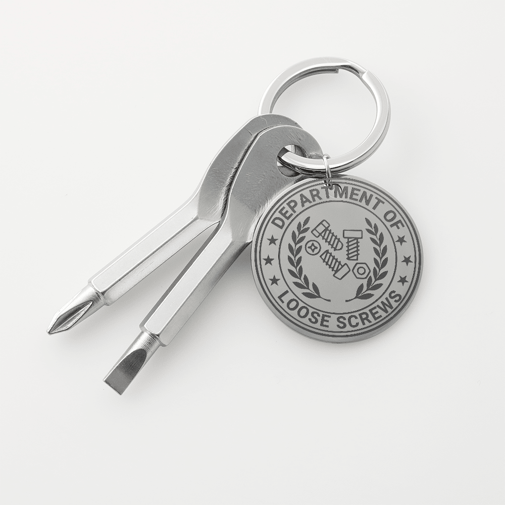 Department of Loose Screws Pocket Screwdriver Keychain - Jewelry, Keychains - EpiAl's Shop