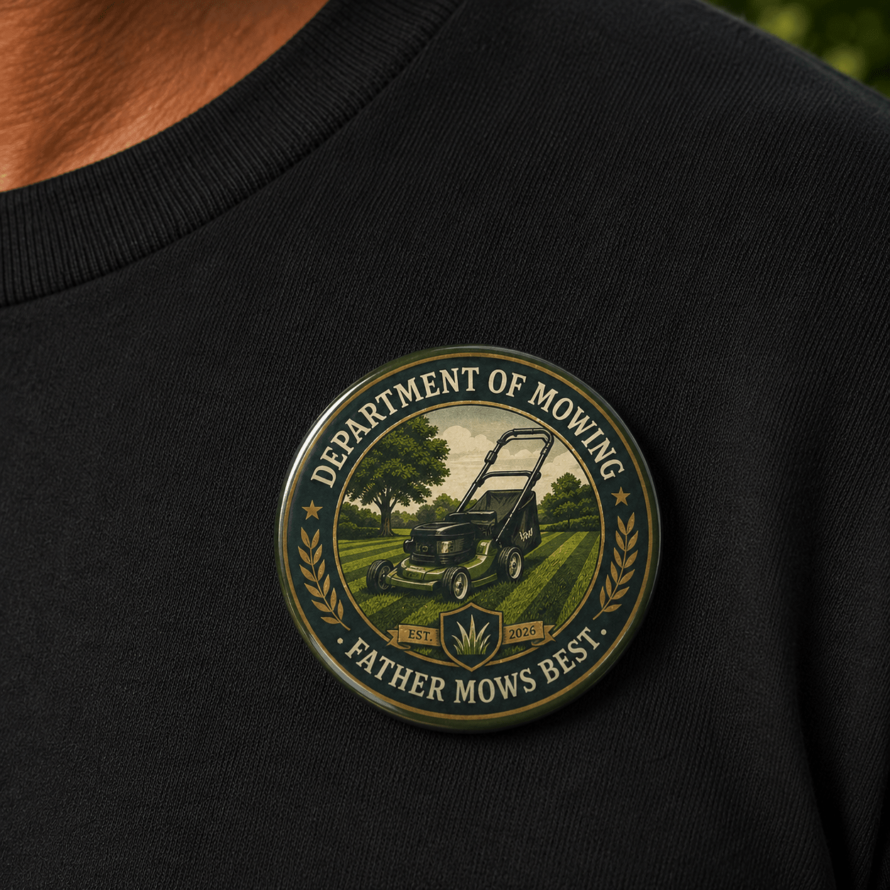 Department of Mowing Pin Button - Buttons, Pinback - EpiAl's Shop