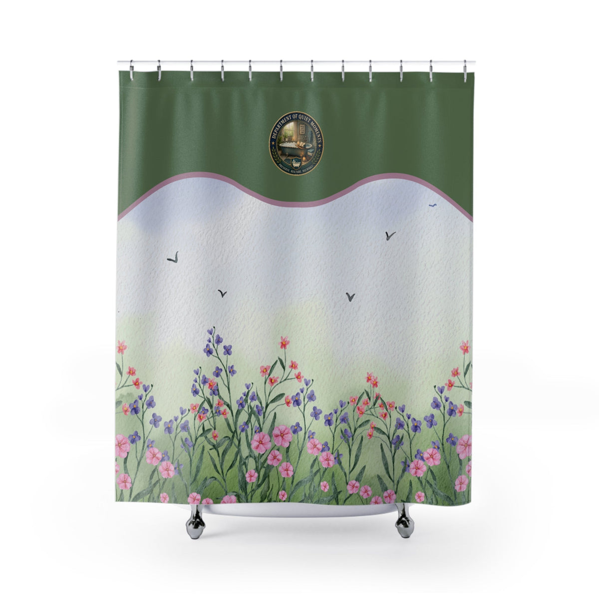 Department of Quiet Moments Botanical Shower Curtain - Decor, Curtains, Shower - EpiAl's Shop