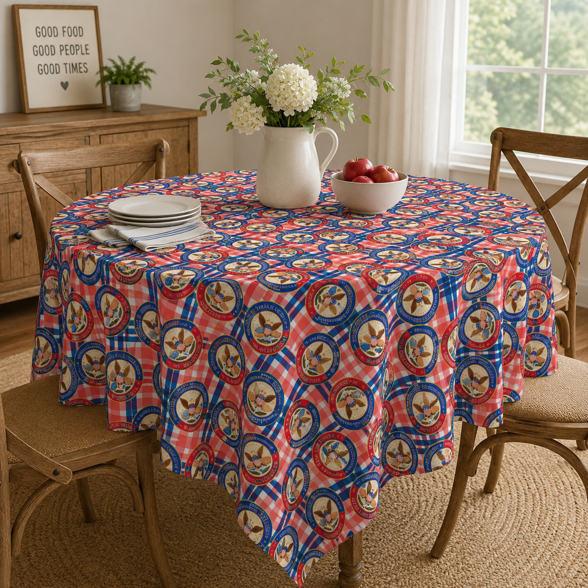 Department of Strategic Casseroles Tablecloth | Faux Government Picnic Table Cover - Decor, Home, Tablecloths & Runners - EpiAl's Shop