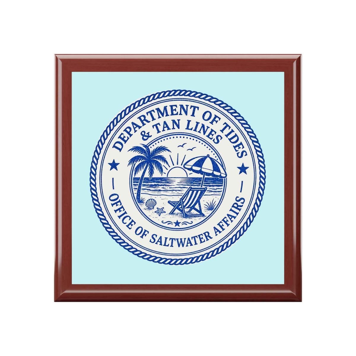 Department of Tides Jewelry Box – Officially Approved Treasure Storage - Decor, Jewelry Boxes - EpiAl's Shop