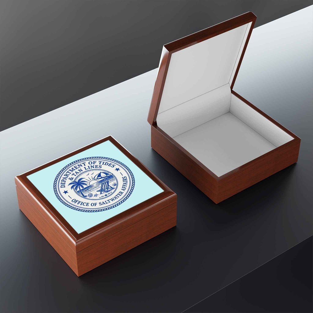 Department of Tides Jewelry Box – Officially Approved Treasure Storage - Decor, Jewelry Boxes - EpiAl's Shop