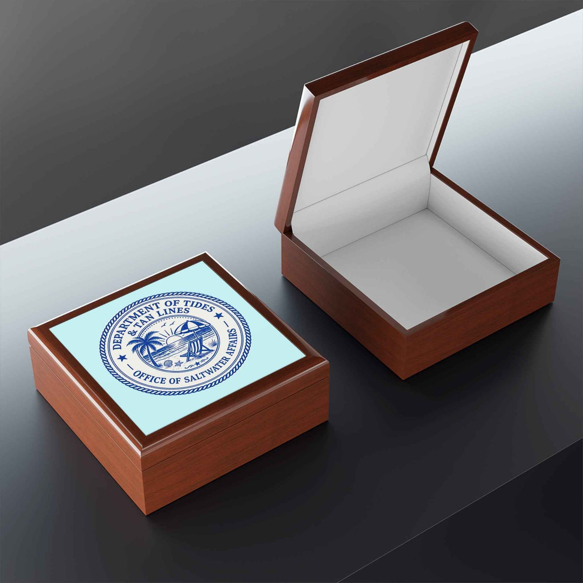 Department of Tides Jewelry Box – Officially Approved Treasure Storage - Decor, Jewelry Boxes - EpiAl's Shop
