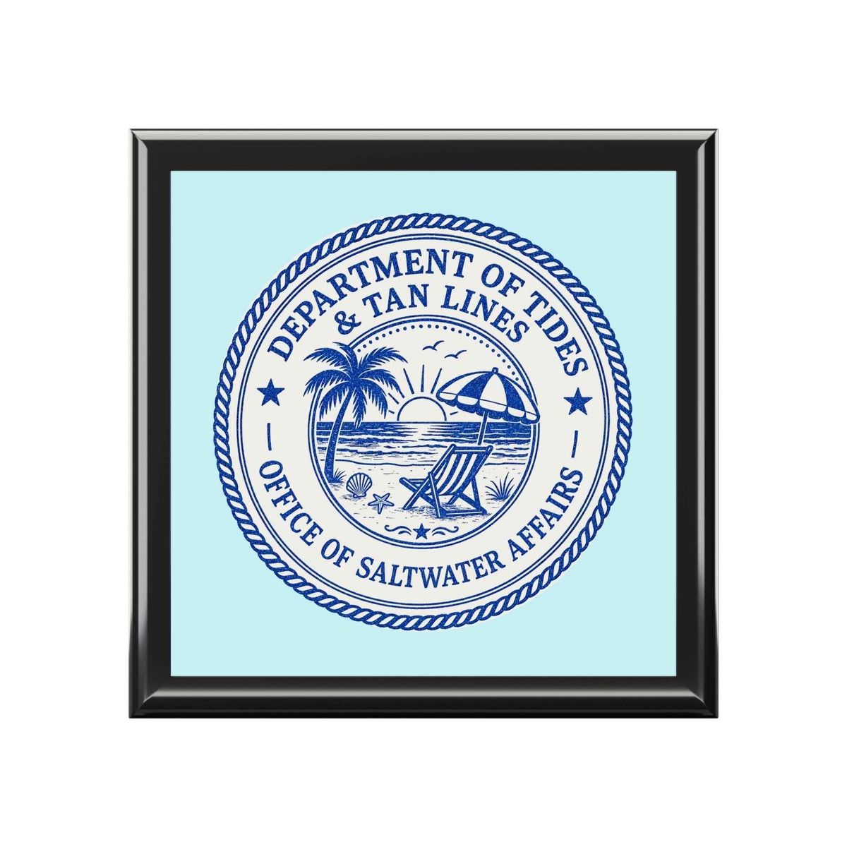 Department of Tides Jewelry Box – Officially Approved Treasure Storage - Decor, Jewelry Boxes - EpiAl's Shop