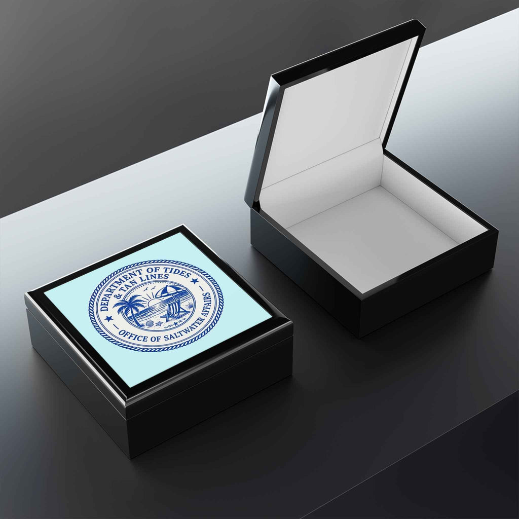 Department of Tides Jewelry Box – Officially Approved Treasure Storage - Decor, Jewelry Boxes - EpiAl's Shop