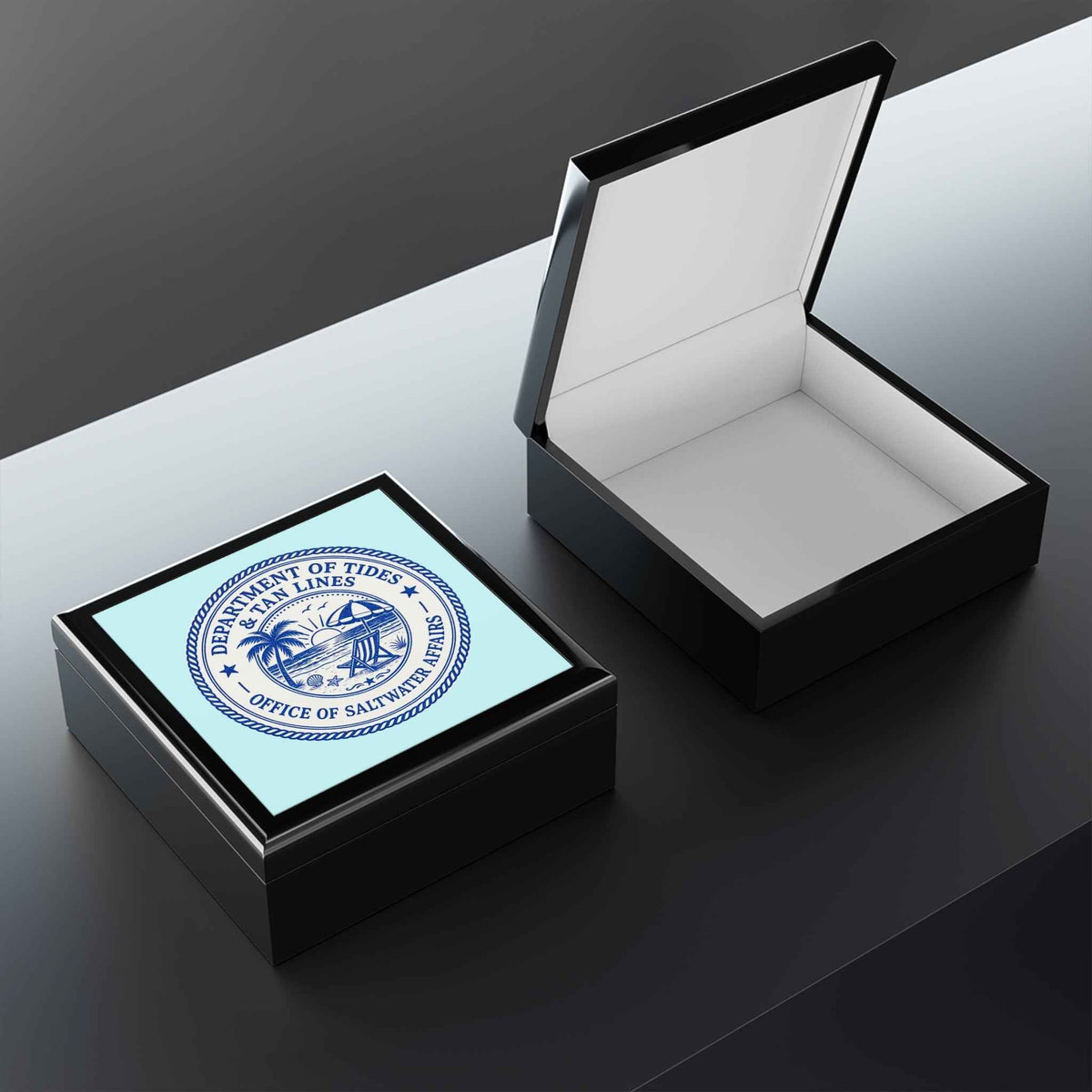 Department of Tides Jewelry Box – Officially Approved Treasure Storage - Decor, Jewelry Boxes - EpiAl's Shop