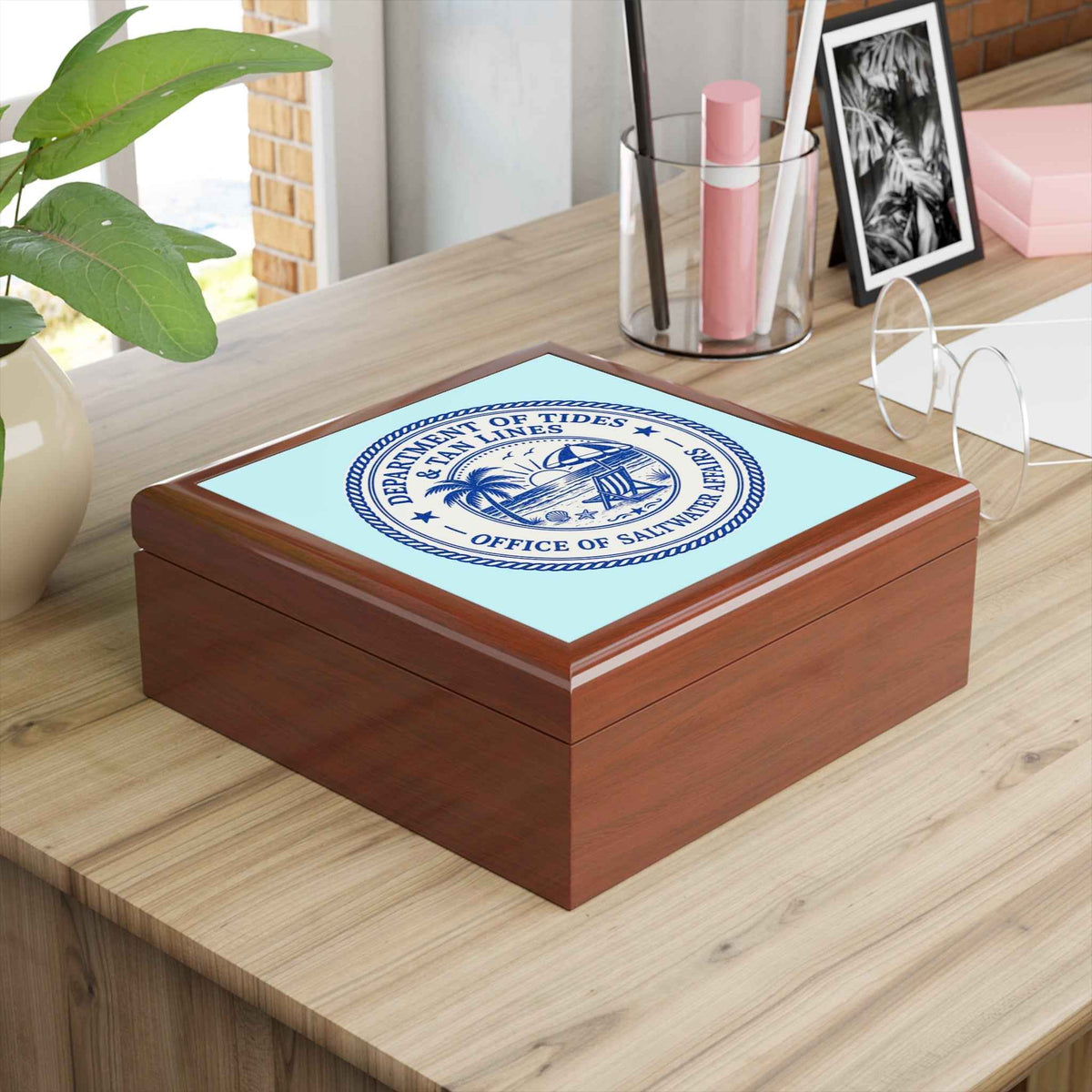 Department of Tides Jewelry Box – Officially Approved Treasure Storage - Decor, Jewelry Boxes - EpiAl's Shop