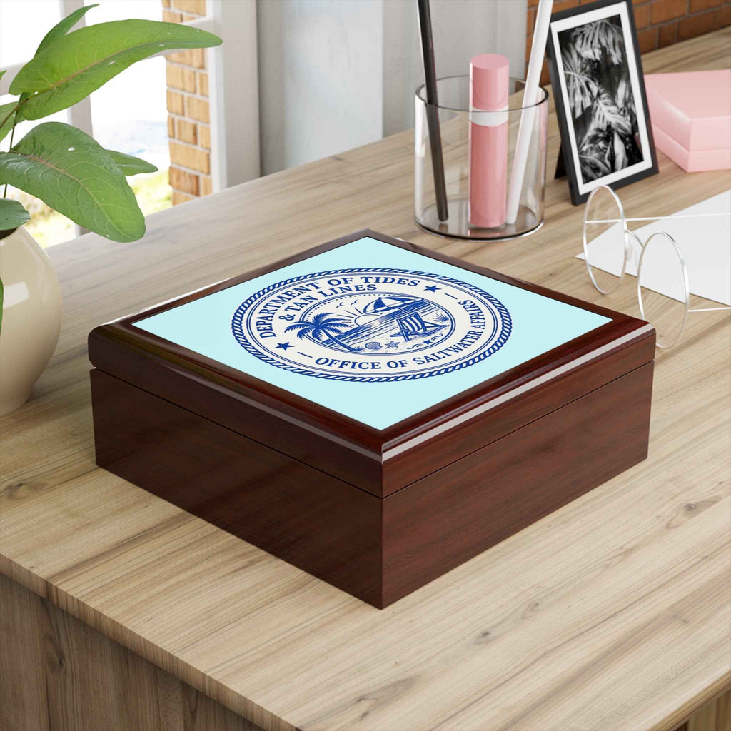 Department of Tides Jewelry Box – Officially Approved Treasure Storage - Decor, Jewelry Boxes - EpiAl's Shop