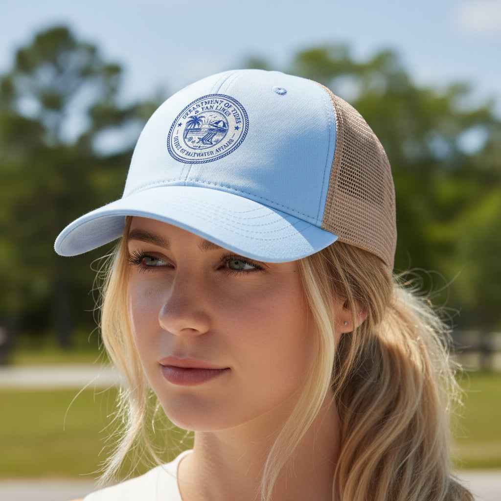 Department of Tides Ponytail Cap | Officially Approved for Wind & Opinions - Hats, Baseball & Trucker - EpiAl's Shop
