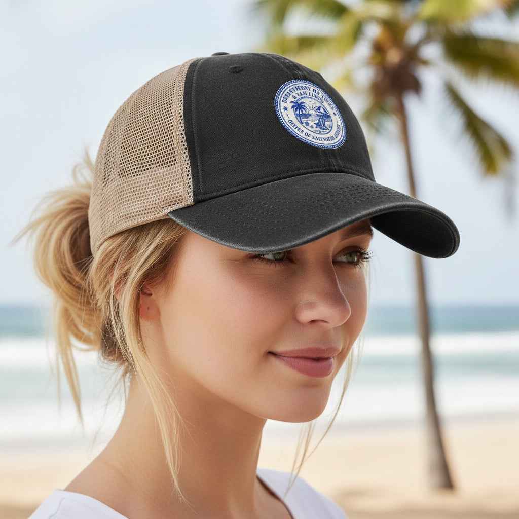 Department of Tides Ponytail Cap | Officially Approved for Wind & Opinions - Hats, Baseball & Trucker - EpiAl's Shop