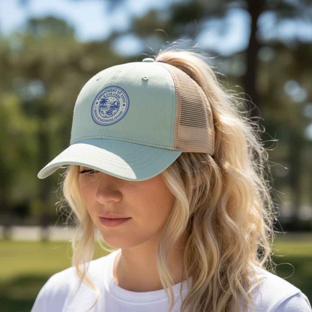 Department of Tides Ponytail Cap | Officially Approved for Wind & Opinions - Hats, Baseball & Trucker - EpiAl's Shop