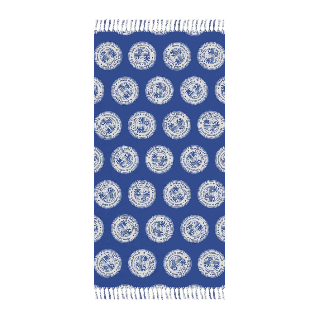 Department of Tides & Tan Lines Beach Blanket – Coastal Seal Boho Towel, Office of Saltwater Affairs - Towels, Beach - EpiAl's Shop