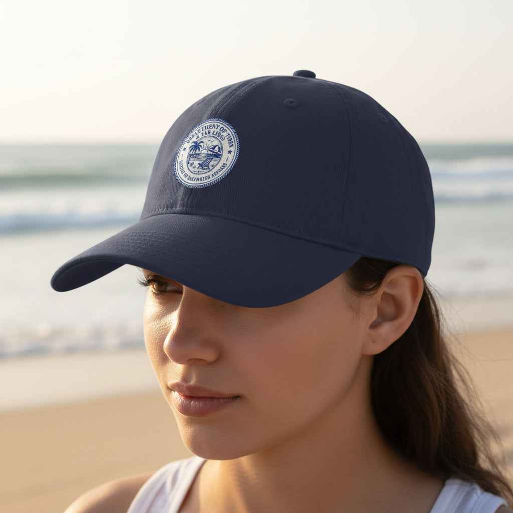 Department of Tides & Tan Lines Dad Cap – Coastal Seal Hat, Office of Saltwater Affairs - Hats, Baseball & Trucker - EpiAl's Shop