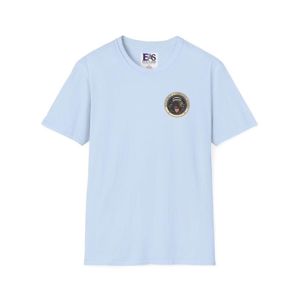 Department of Unprovoked Zoomies Cat T-Shirt | Faux Government Seal Tee - Clothing, Unisex, T-Shirts - EpiAl's Shop