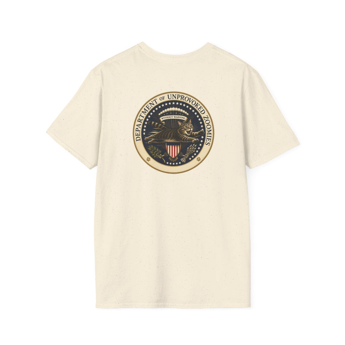Department of Unprovoked Zoomies Cat T-Shirt | Faux Government Seal Tee - Clothing, Unisex, T-Shirts - EpiAl's Shop