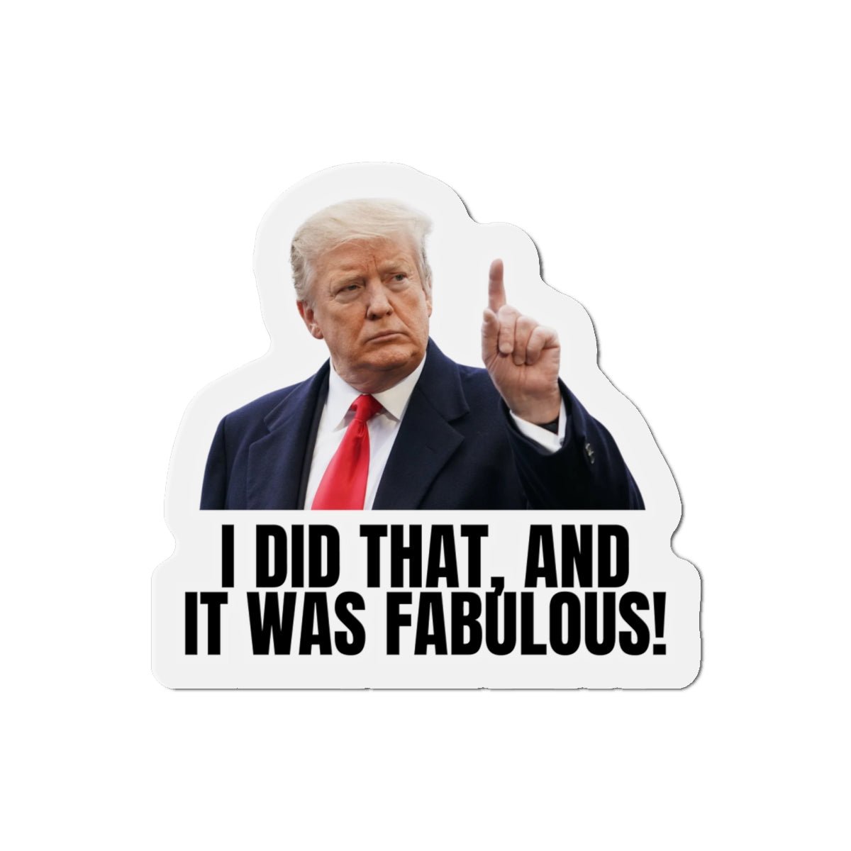 Die - Cut Magnet - "I Did That, And It Was Fabulous!" - Fun Political Decor - Decor, Kitchen, Magnets - EpiAl's Shop