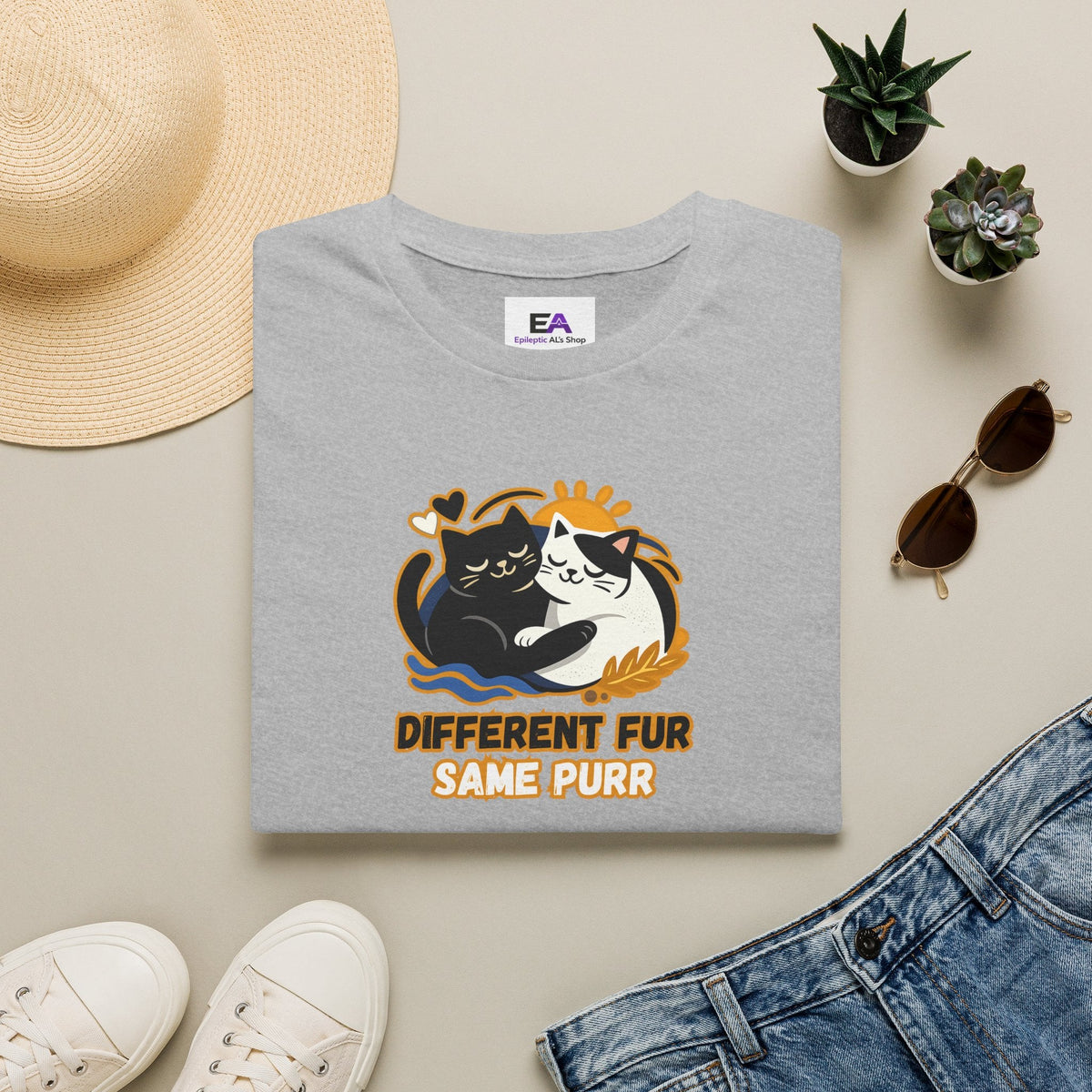Different Fur, Same Purr T-Shirt - Clothing, Unisex, T-Shirts - EpiAl's Shop