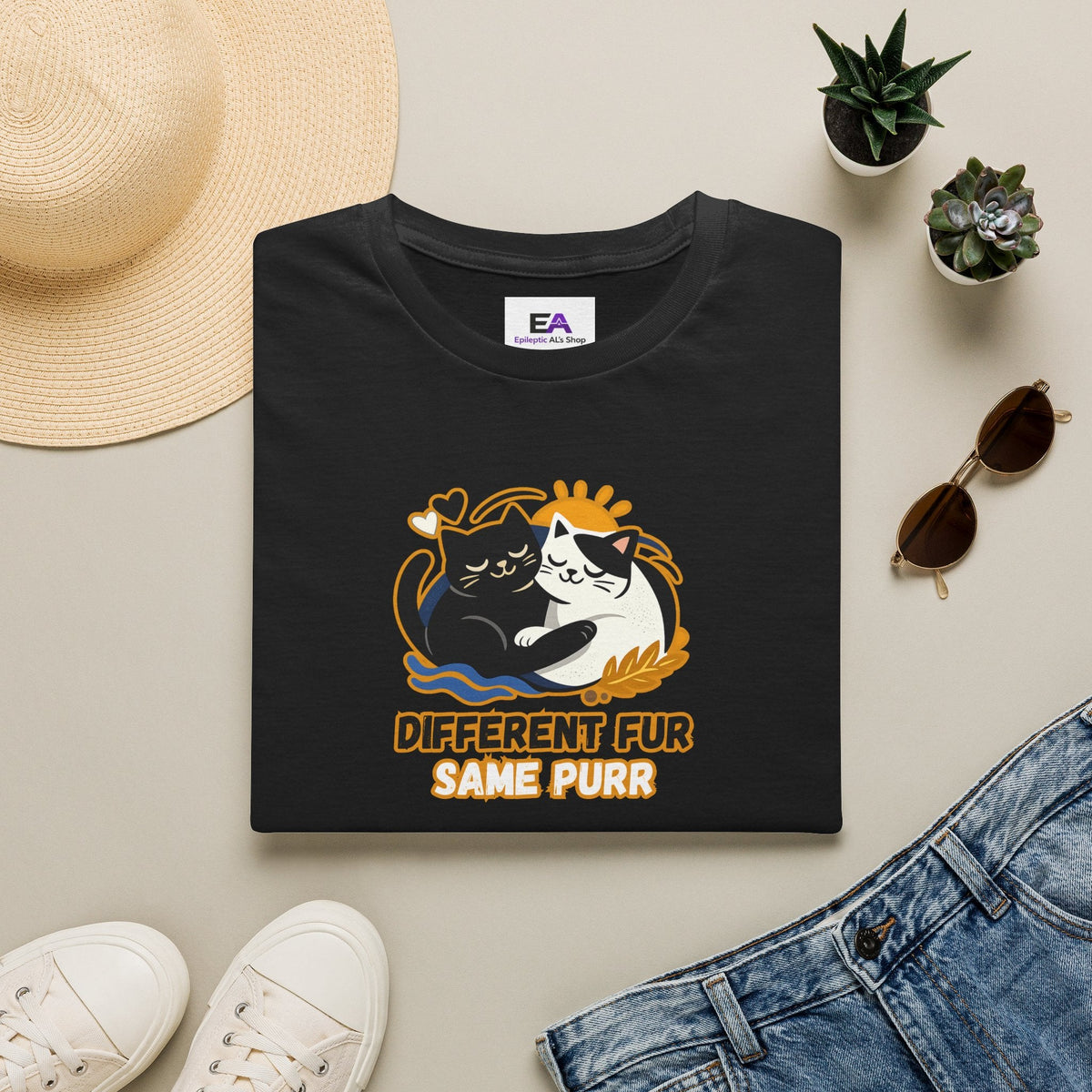 Different Fur, Same Purr T-Shirt - Clothing, Unisex, T-Shirts - EpiAl's Shop
