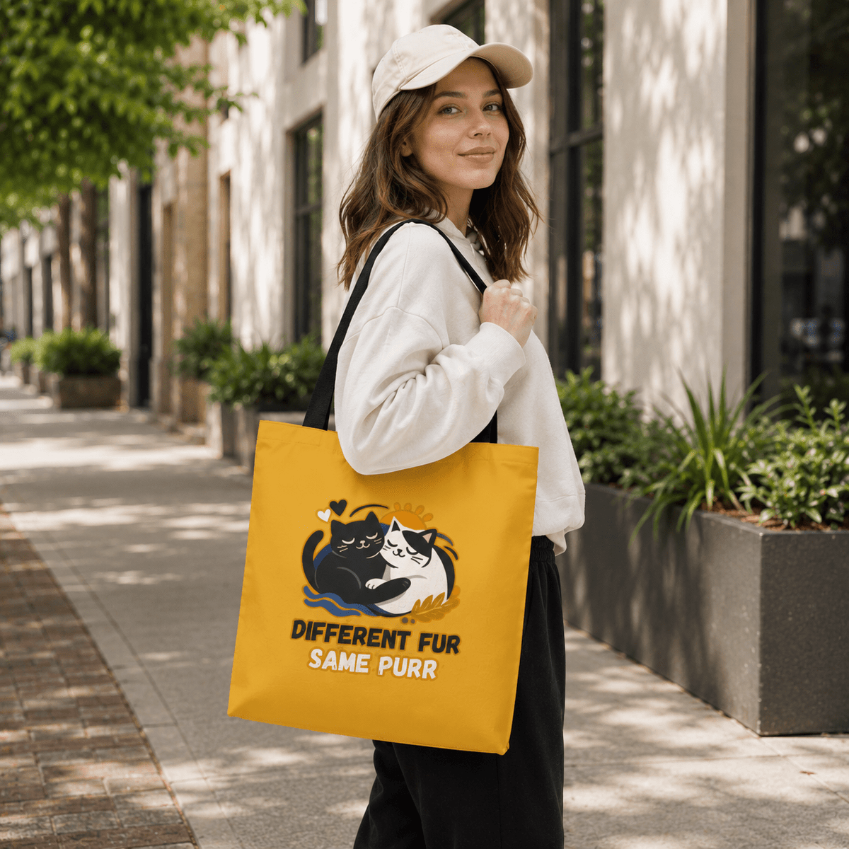 Different Fur, Same Purr Tote Bag - Bags, Tote - EpiAl's Shop
