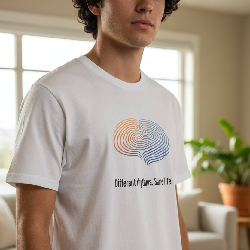 Different Rhythms. Same Life. — Epilepsy Awareness Unisex T-Shirt - Clothing, Unisex, T-Shirts - EpiAl's Shop