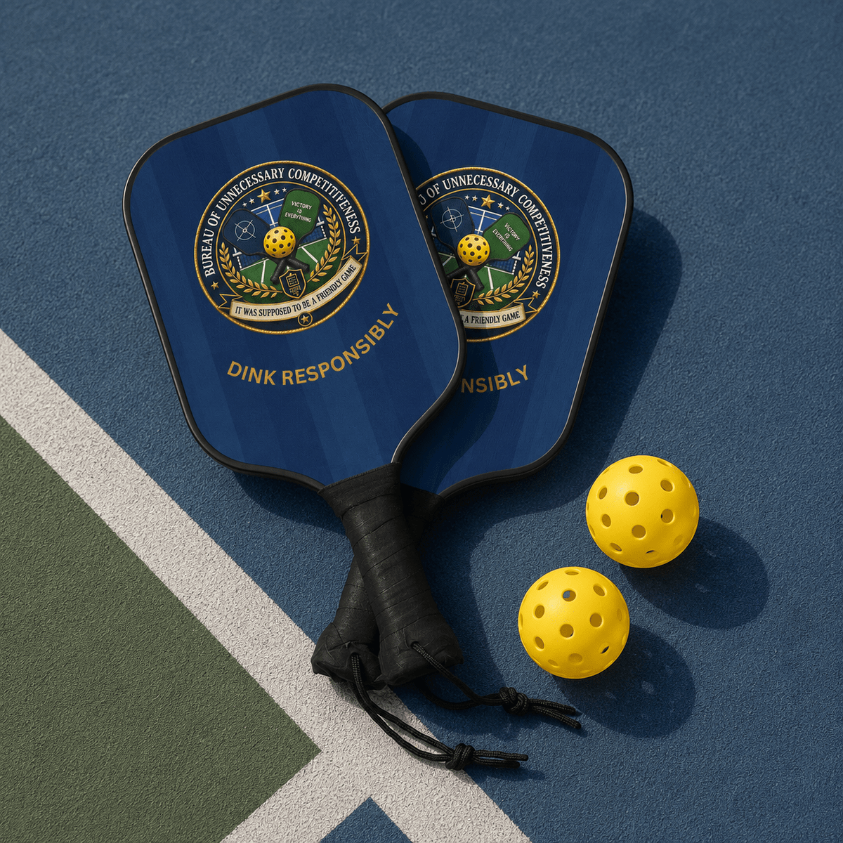 Dink Responsibly Pickleball Paddle Set - Toys & Games, Pickleball - EpiAl's Shop