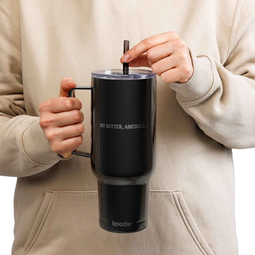 Do Better, America 40oz Insulated Tumbler – Engraved Travel Mug with Handle - Drinkware, Tumblers & Travel Mugs - EpiAl's Shop