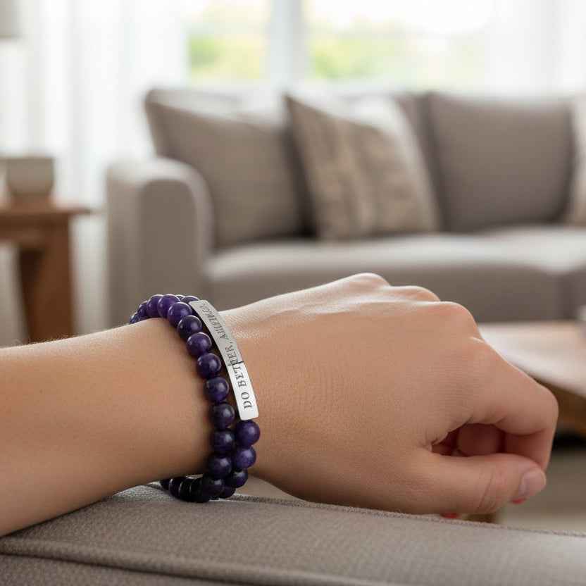 Do Better, America Bracelet – Engraved Stretch Bracelet - Jewelry, Bracelets - EpiAl's Shop
