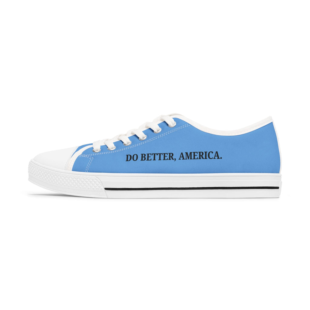 Do Better, America Canvas Sneakers – Statement Low-Top Shoes - Shoes, Sneakers - EpiAl's Shop