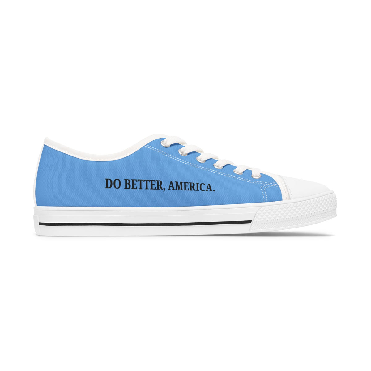 Do Better, America Canvas Sneakers – Statement Low-Top Shoes - Shoes, Sneakers - EpiAl's Shop