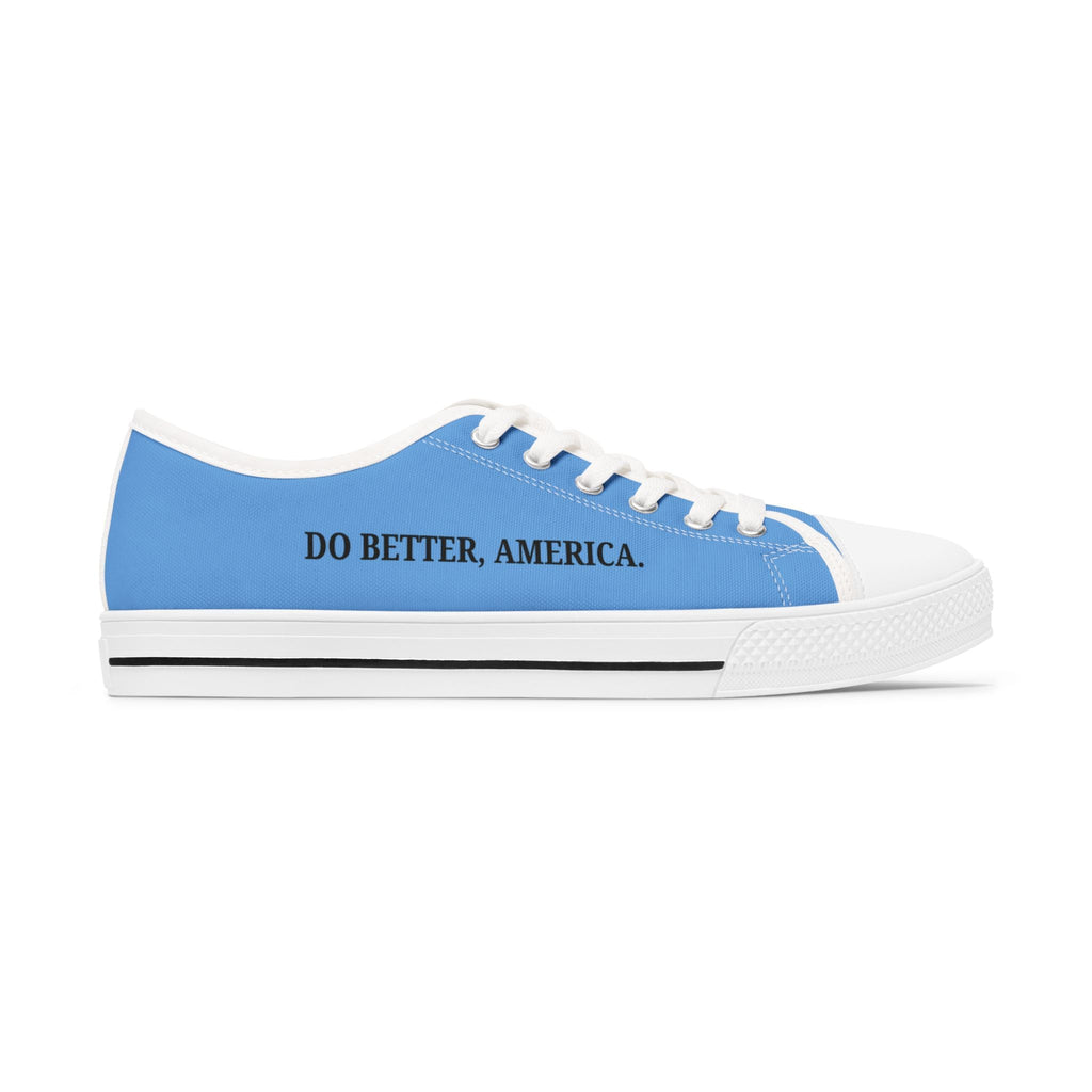 Do Better, America Canvas Sneakers – Statement Low-Top Shoes - Shoes, Sneakers - EpiAl's Shop