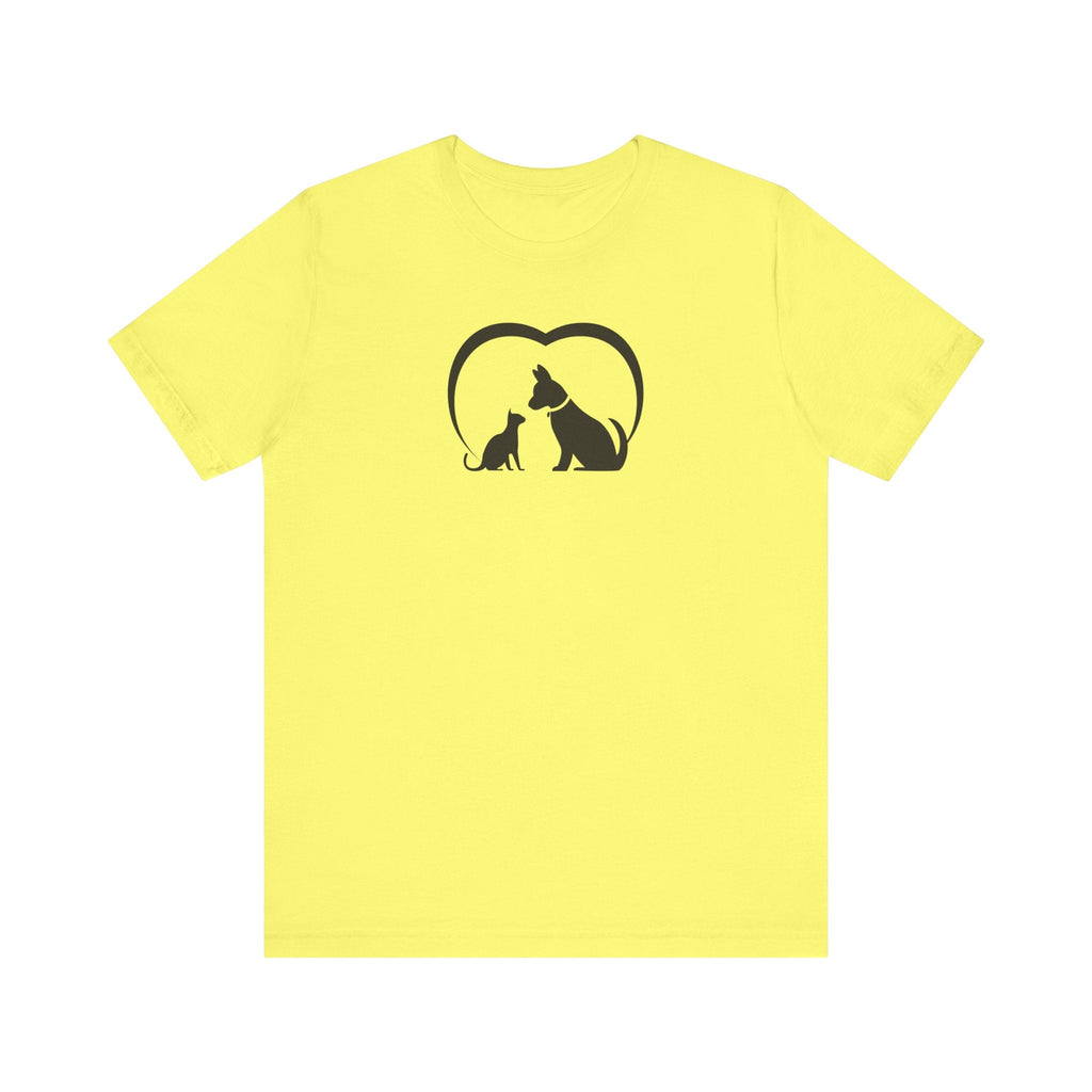Dog Cat Love Unisex Jersey Short Sleeve Tee - T-Shirt - EpiAl's Shop