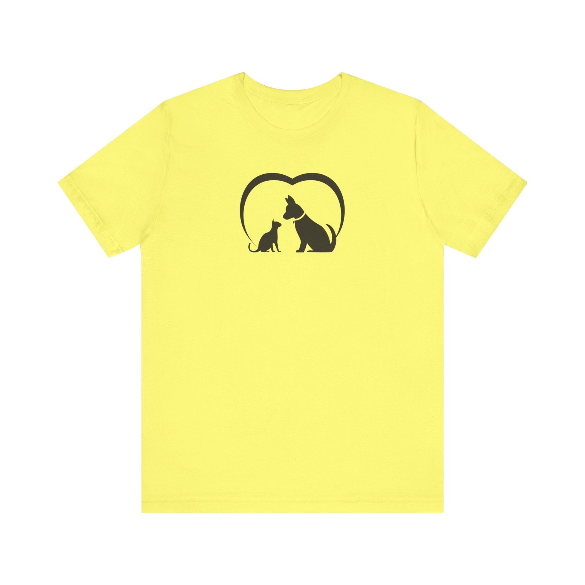 Dog Cat Love Unisex Jersey Short Sleeve Tee - T-Shirt - EpiAl's Shop