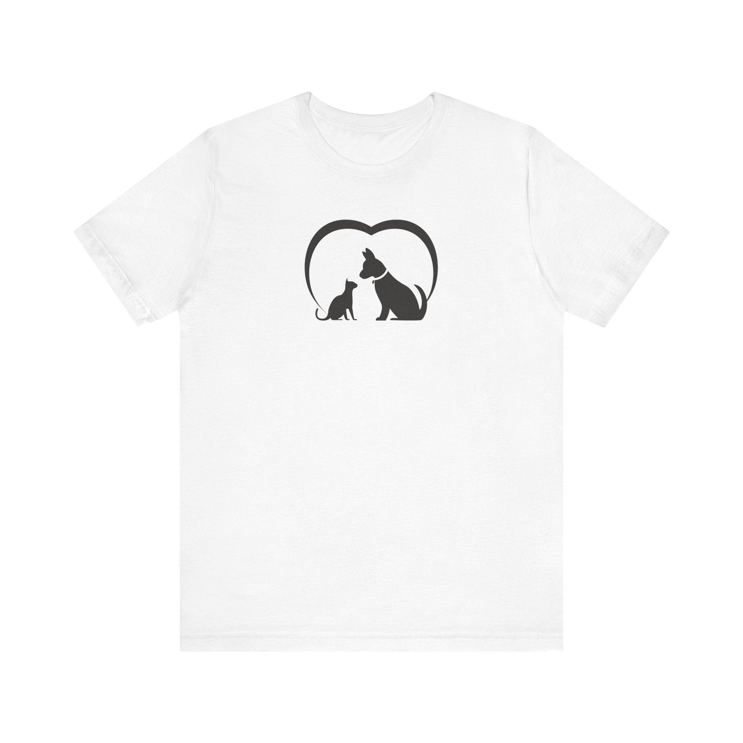 Dog Cat Love Unisex Jersey Short Sleeve Tee - T-Shirt - EpiAl's Shop