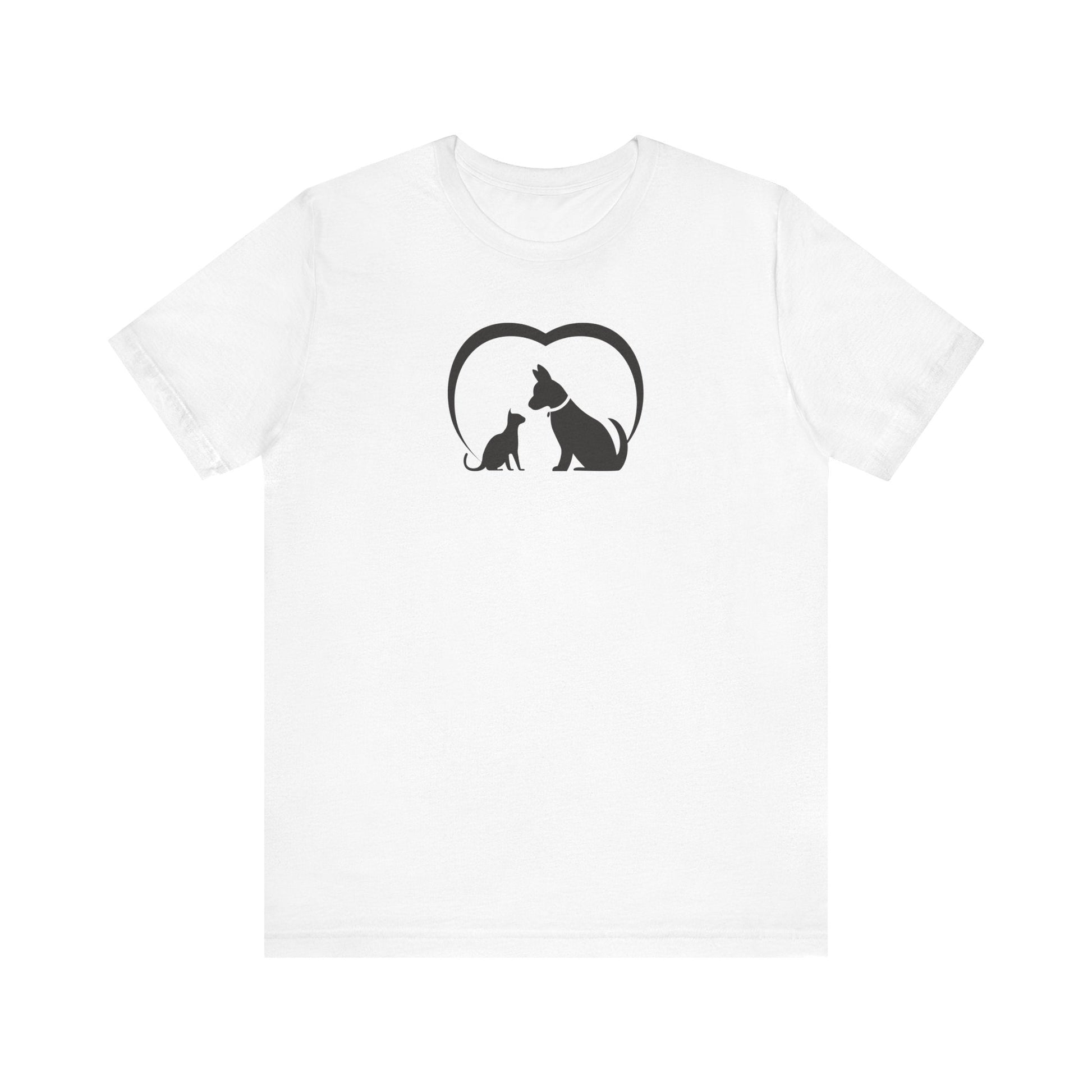 Dog Cat Love Unisex Jersey Short Sleeve Tee - T-Shirt - EpiAl's Shop