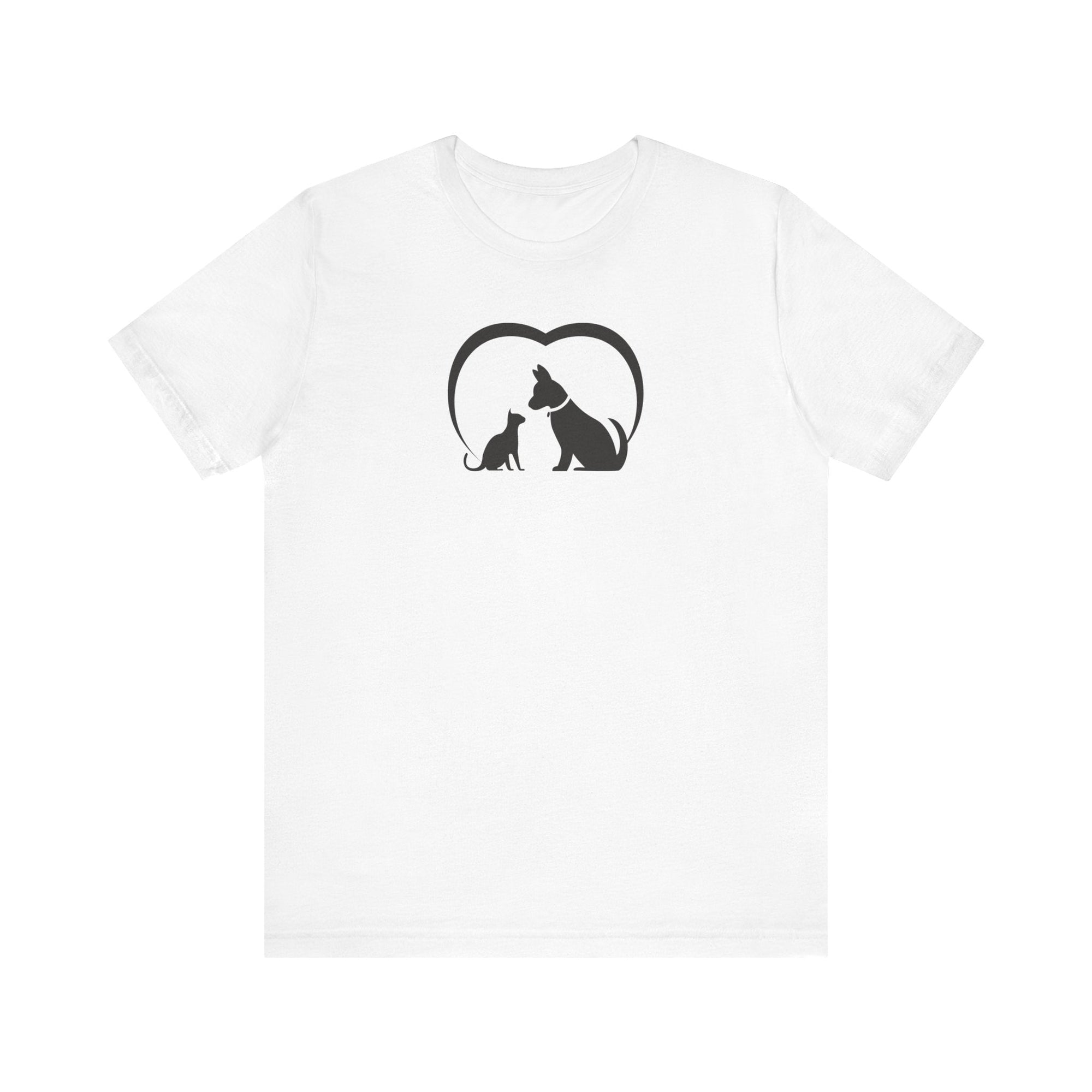 Dog Cat Love Unisex Jersey Short Sleeve Tee - T-Shirt - EpiAl's Shop