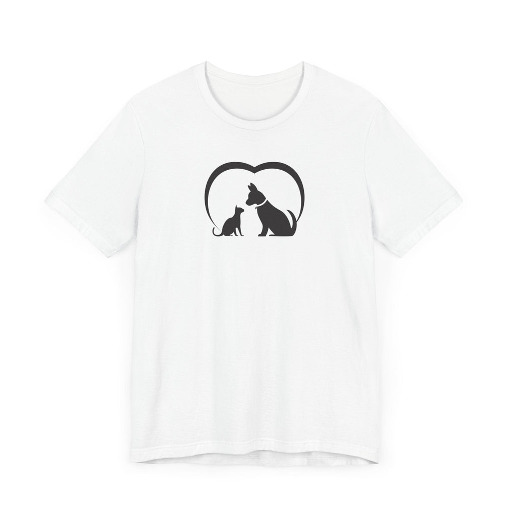 Dog Cat Love Unisex Jersey Short Sleeve Tee - T-Shirt - EpiAl's Shop
