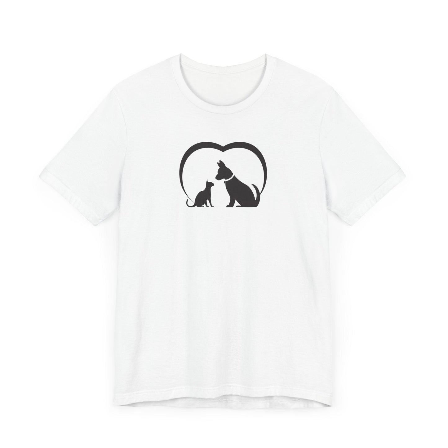 Dog Cat Love Unisex Jersey Short Sleeve Tee - T-Shirt - EpiAl's Shop
