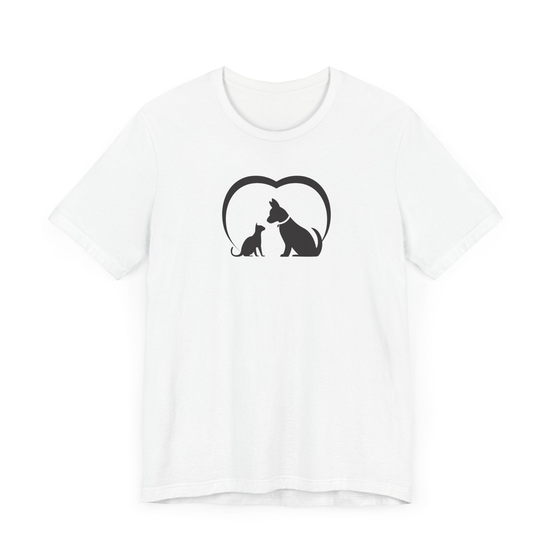 Dog Cat Love Unisex Jersey Short Sleeve Tee - T-Shirt - EpiAl's Shop