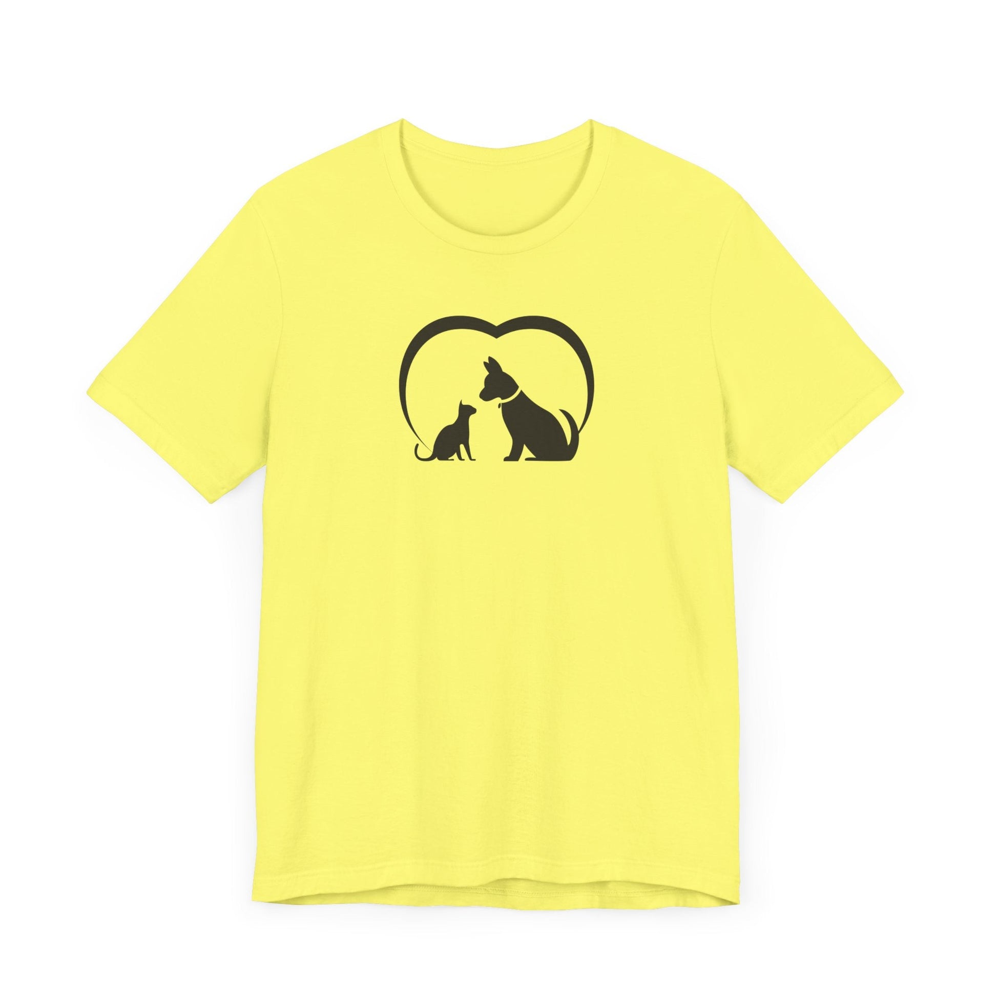 Dog Cat Love Unisex Jersey Short Sleeve Tee - T-Shirt - EpiAl's Shop