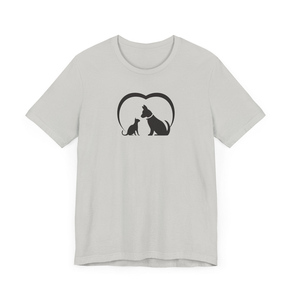 Dog Cat Love Unisex Jersey Short Sleeve Tee - T-Shirt - EpiAl's Shop