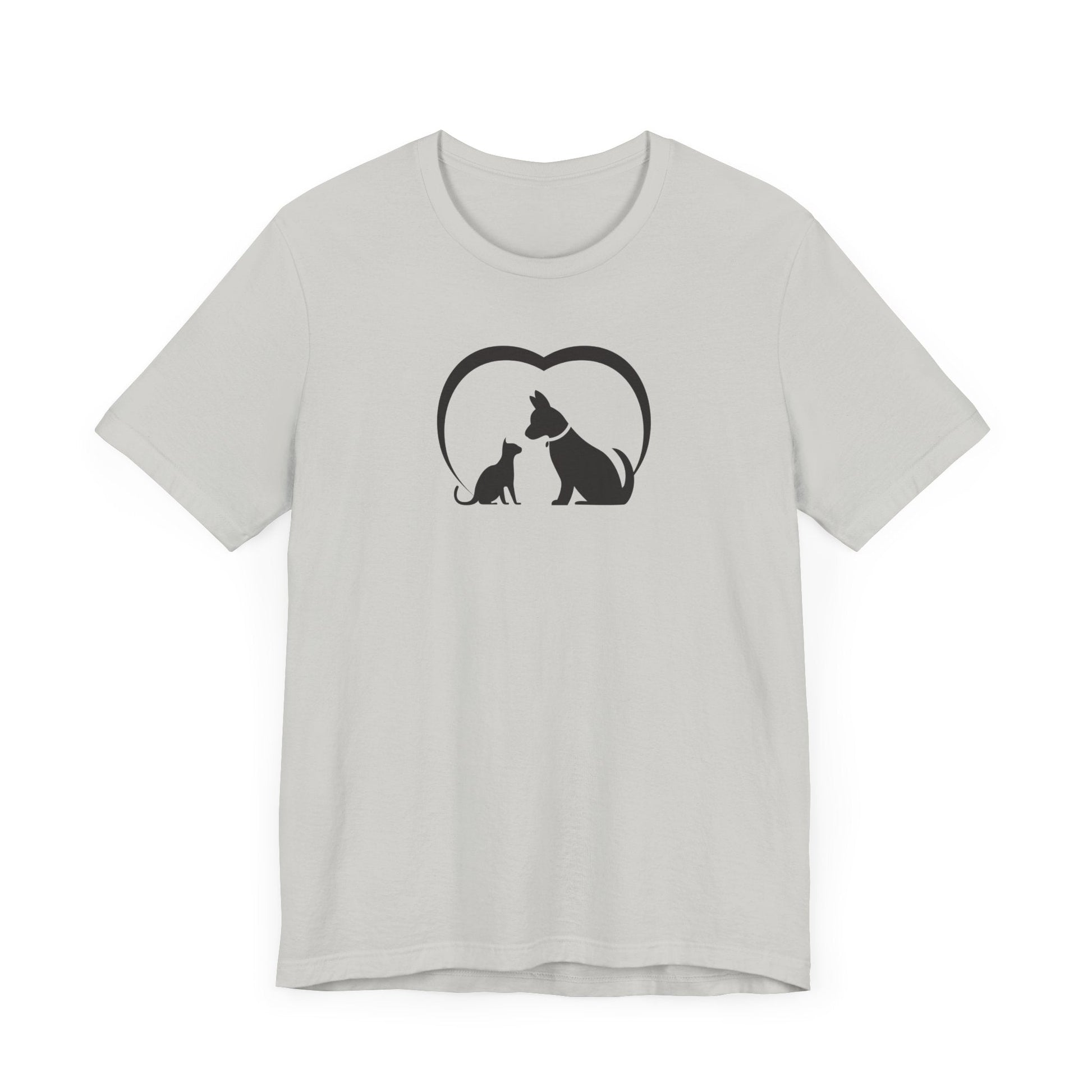 Dog Cat Love Unisex Jersey Short Sleeve Tee - T-Shirt - EpiAl's Shop
