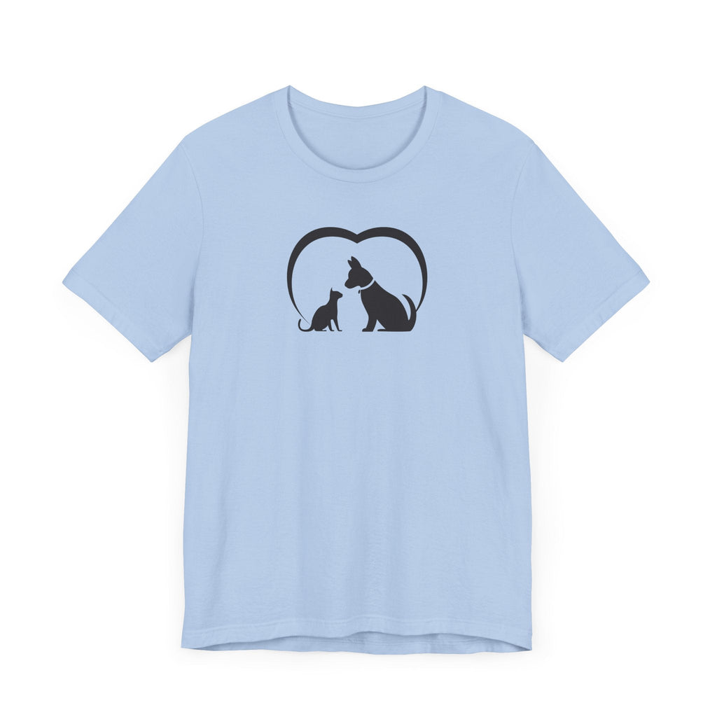 Dog Cat Love Unisex Jersey Short Sleeve Tee - T-Shirt - EpiAl's Shop