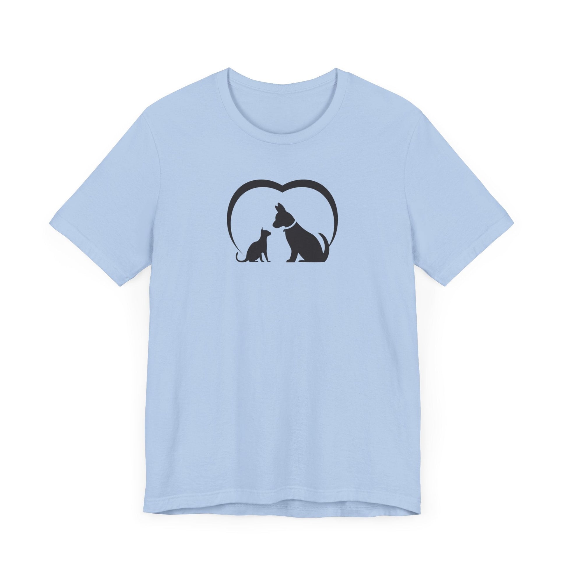 Dog Cat Love Unisex Jersey Short Sleeve Tee - T-Shirt - EpiAl's Shop