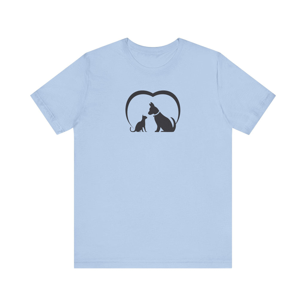 Dog Cat Love Unisex Jersey Short Sleeve Tee - T-Shirt - EpiAl's Shop
