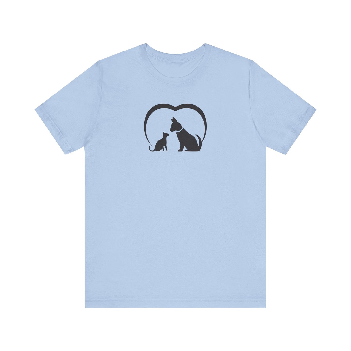 Dog Cat Love Unisex Jersey Short Sleeve Tee - T-Shirt - EpiAl's Shop